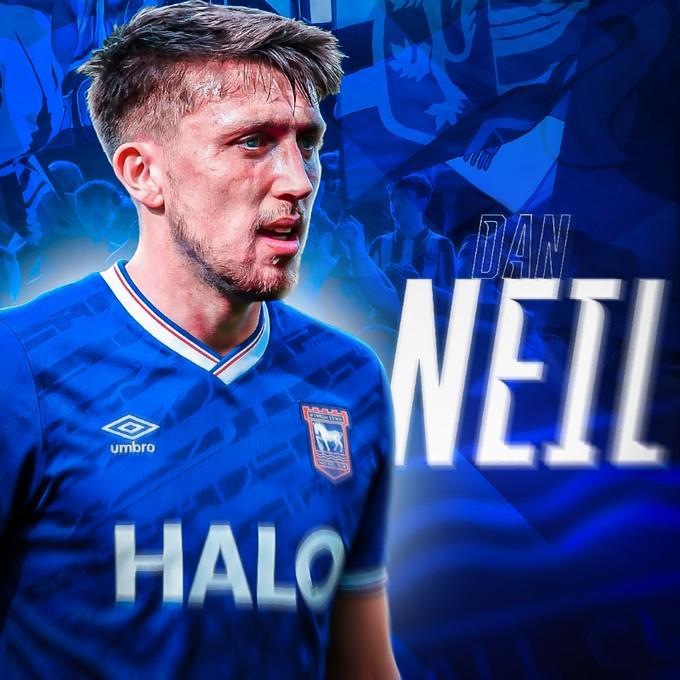 开云-官方：桑德兰中场丹尼尔-尼尔租借加盟英冠伊普斯维奇